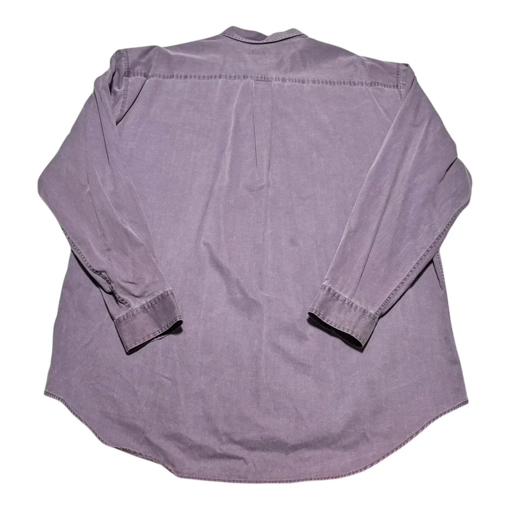 Vintage 90s J. Crew Oarsmen Purple Long Sleeve Button Down Casual Shirt Mens XLT